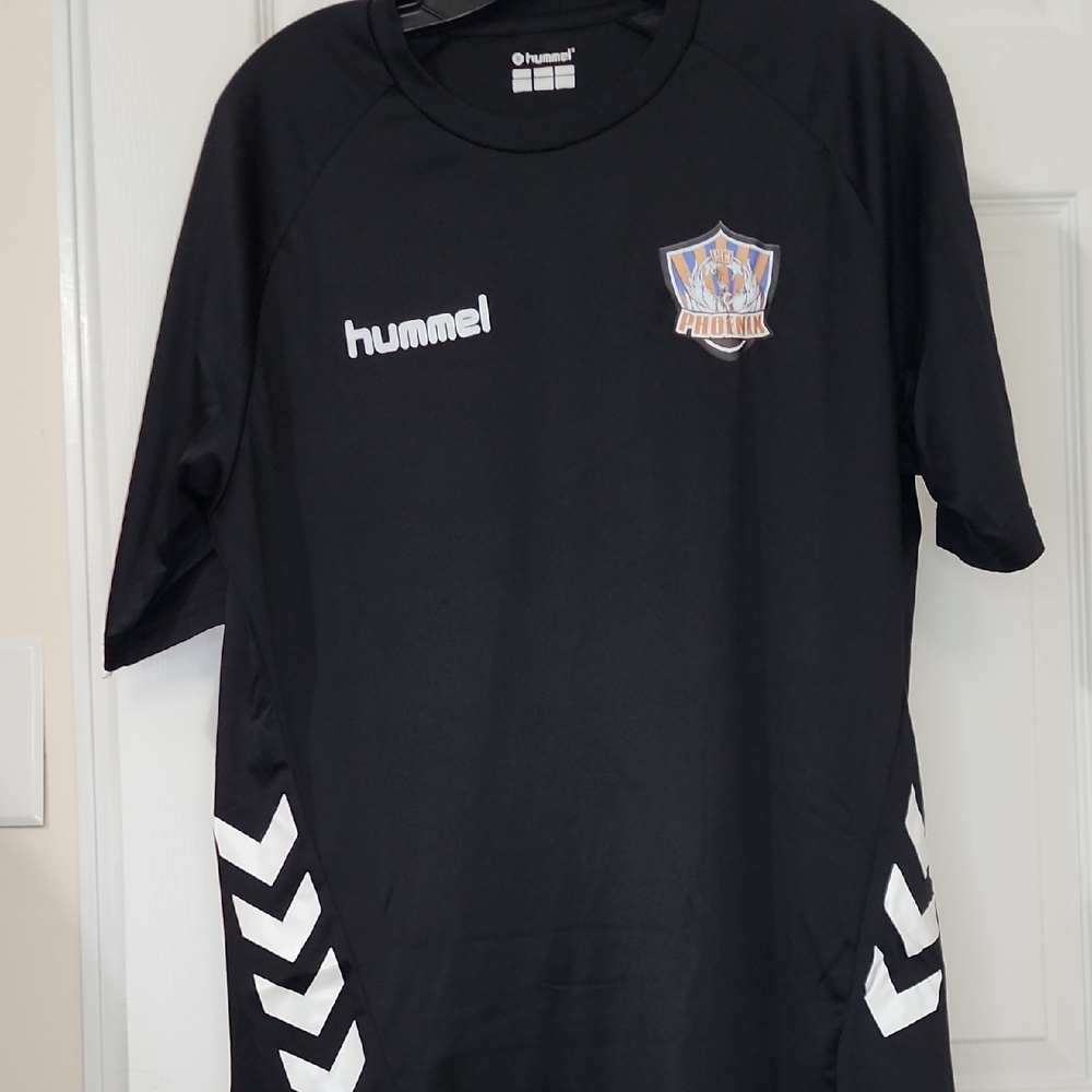Hummel Black Jersey with White Chevron Accents